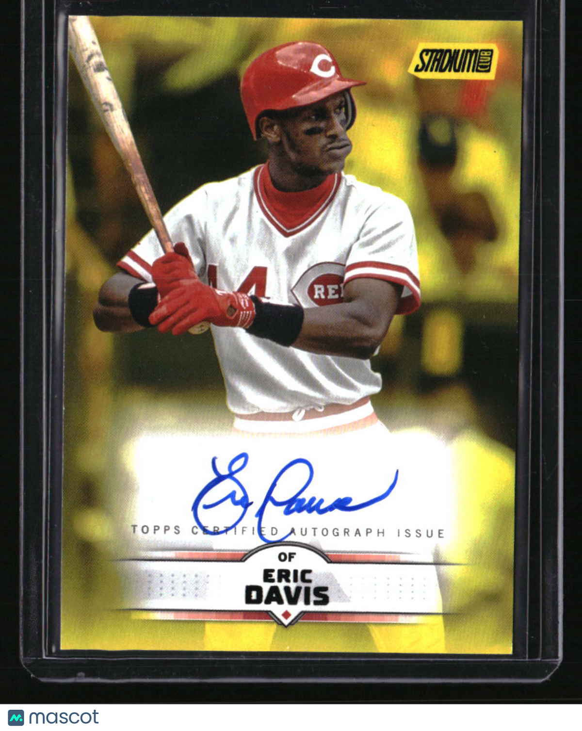 2025 Stadium Club Eric Davis Base Autographs Yellow Foil