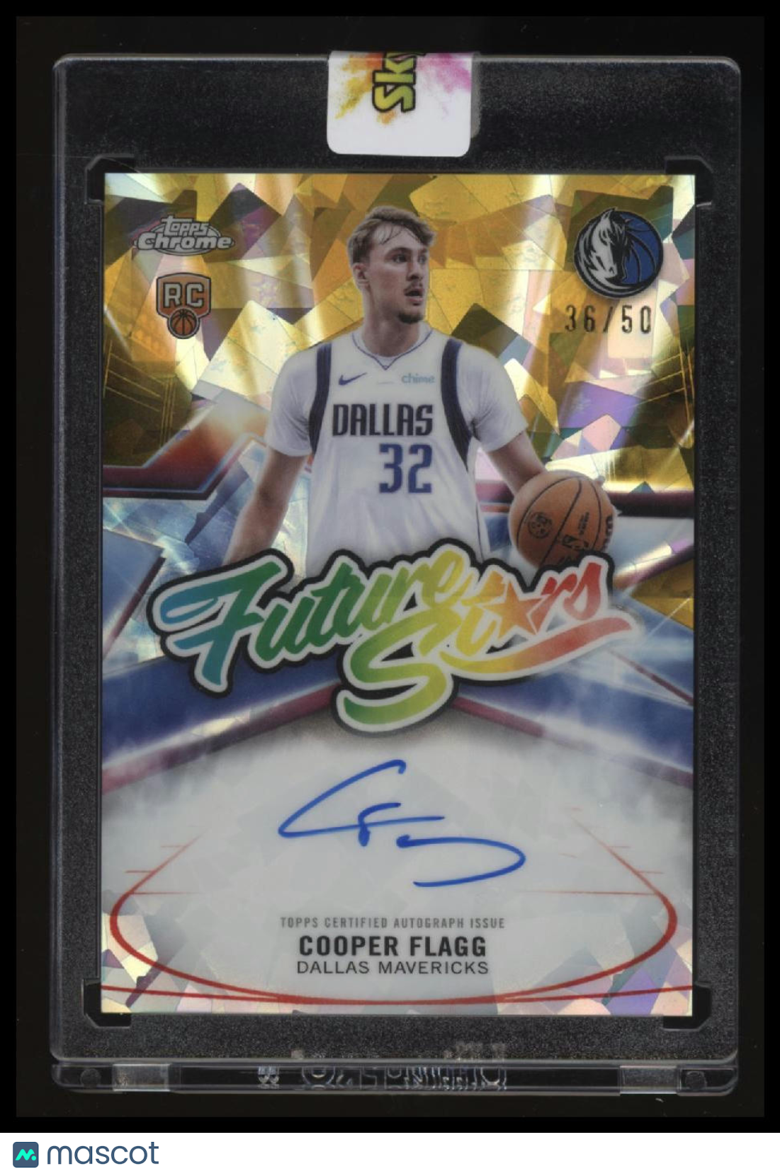 2025-26 Topps Chrome Update Sapphire Cooper Flagg Future Stars Auto Gold #/50