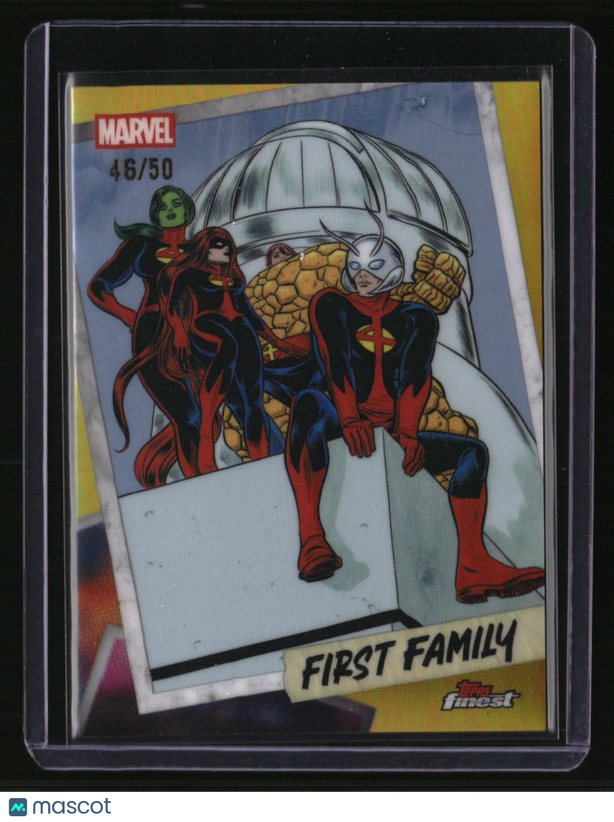 2026 Finest Fantastic Four Future Foundation First Family Gold Refractor #/50