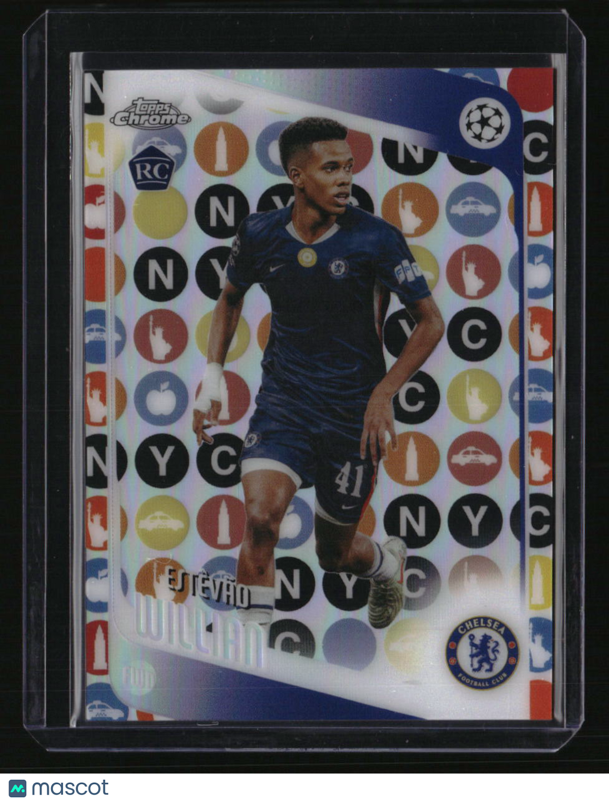 2025-26 Topps Chrome UEFA Club Competitions Estêvão Willian Big Apple