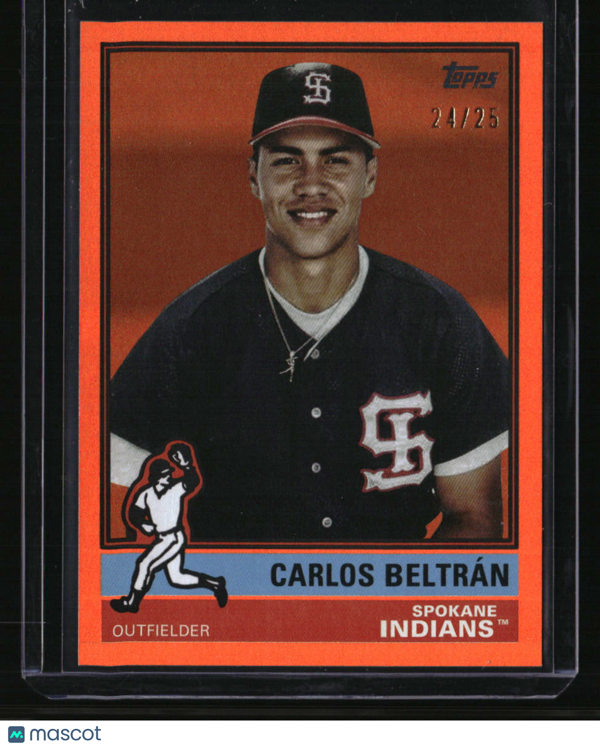 2025 Topps Pro Debut Carlos Beltrán MiLB Legends Orange Foil #/25