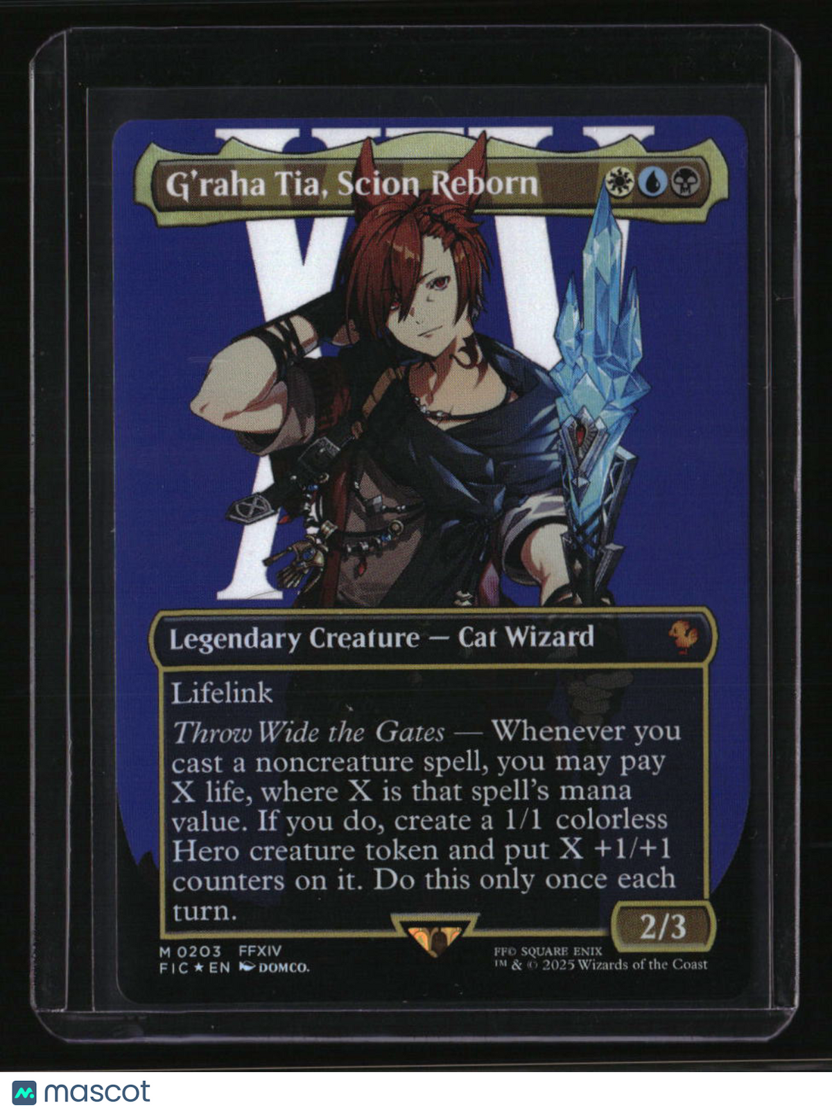 Commander: FINAL FANTASY G'raha Tia, Scion Reborn (Borderless) Foil