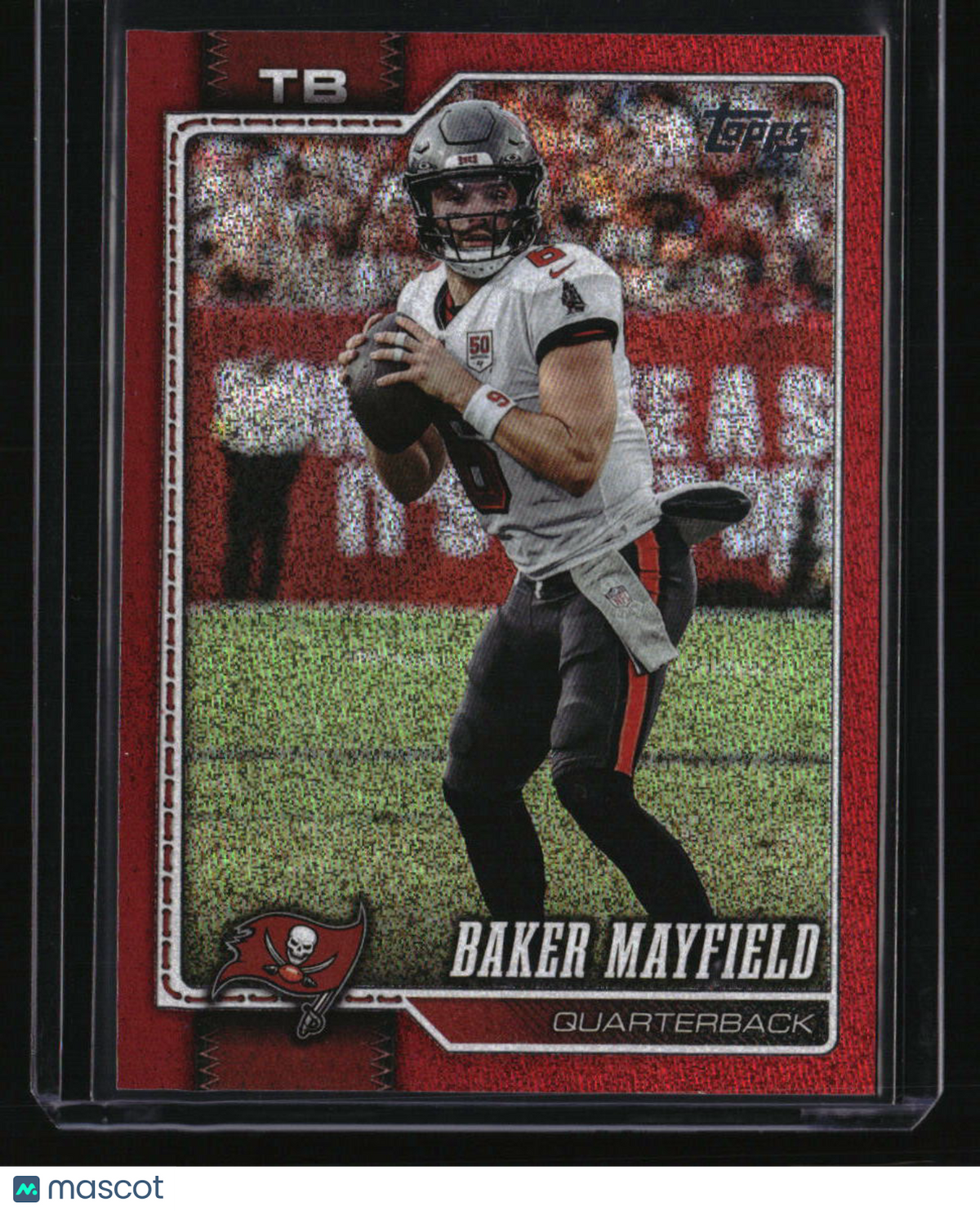 2026 Topps Flagship Baker Mayfield Red Sandglitter #/5