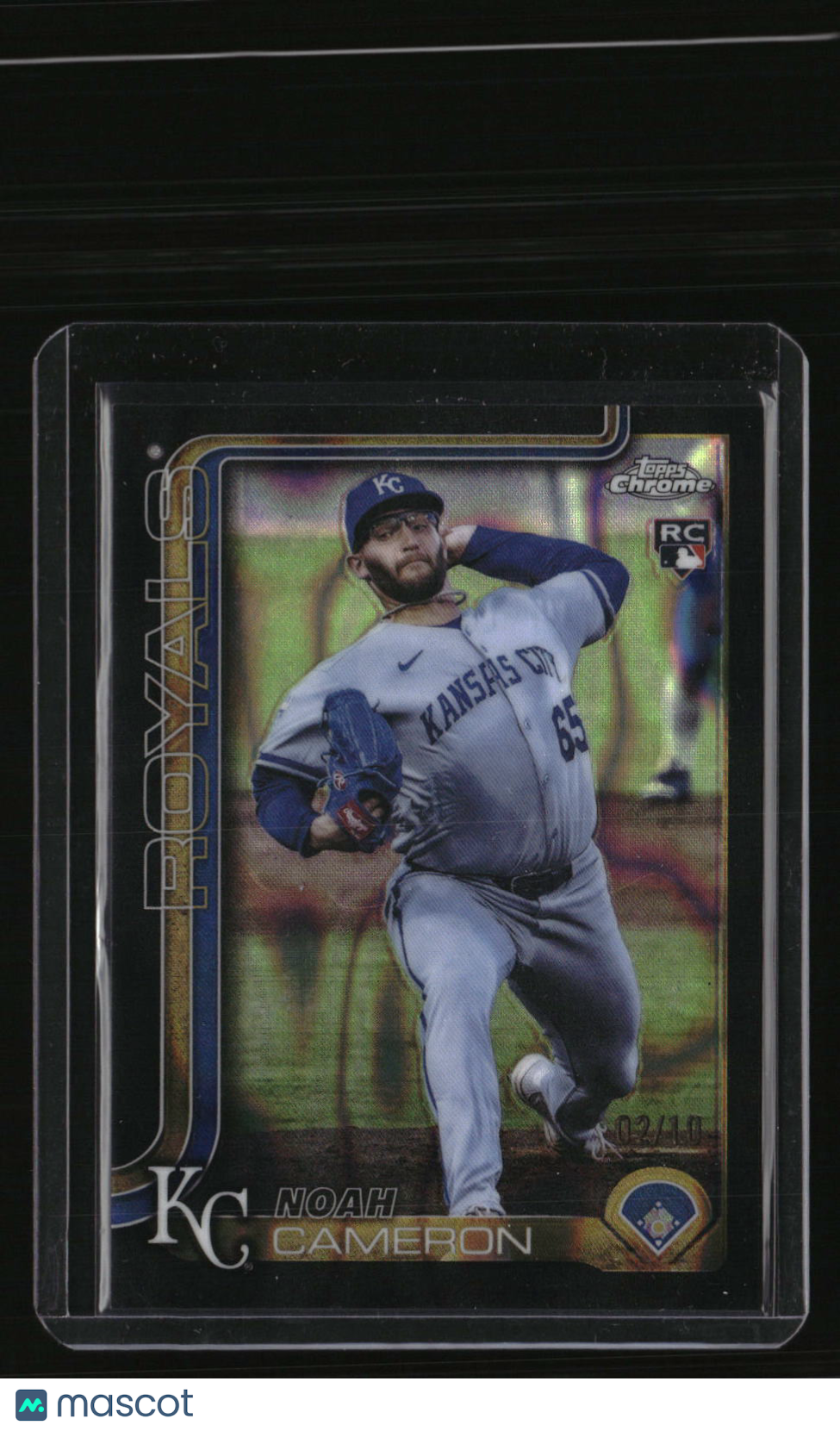 2025 Topps Chrome Update Noah Cameron Black Lava Refractors #/10