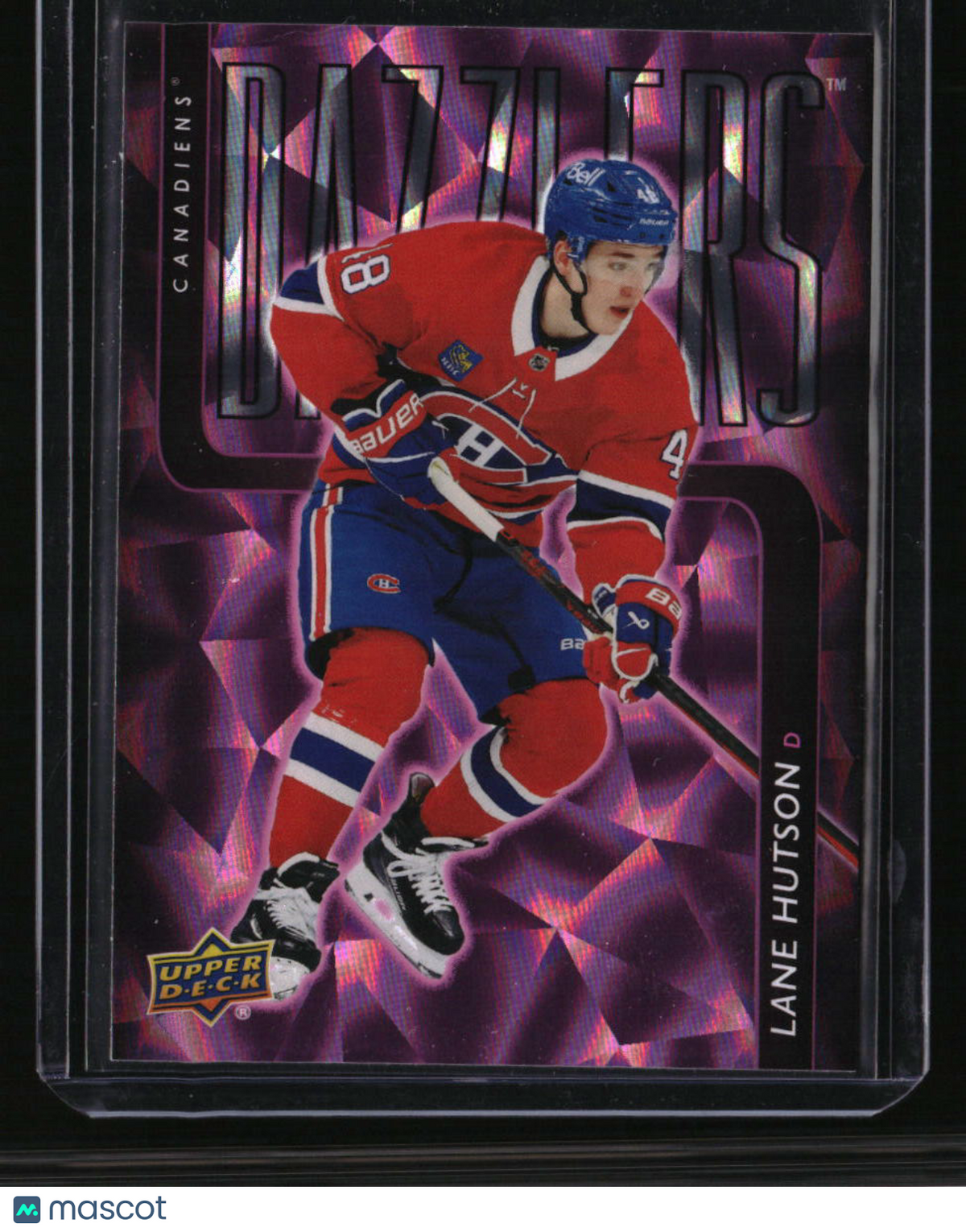 2025-26 Upper Deck Lane Hutson Dazzlers Pink