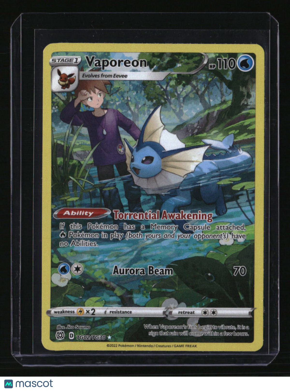 SWSH09: Brilliant Stars Trainer Gallery Vaporeon
