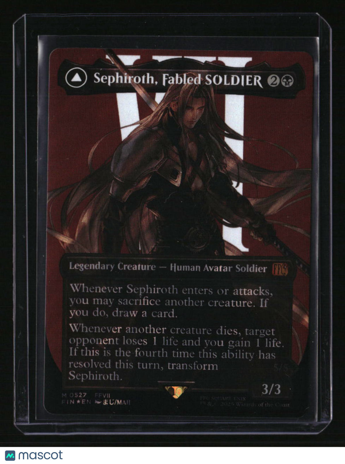 FINAL FANTASY Sephiroth, Fabled SOLDIER (Borderless) (Surge Foil)