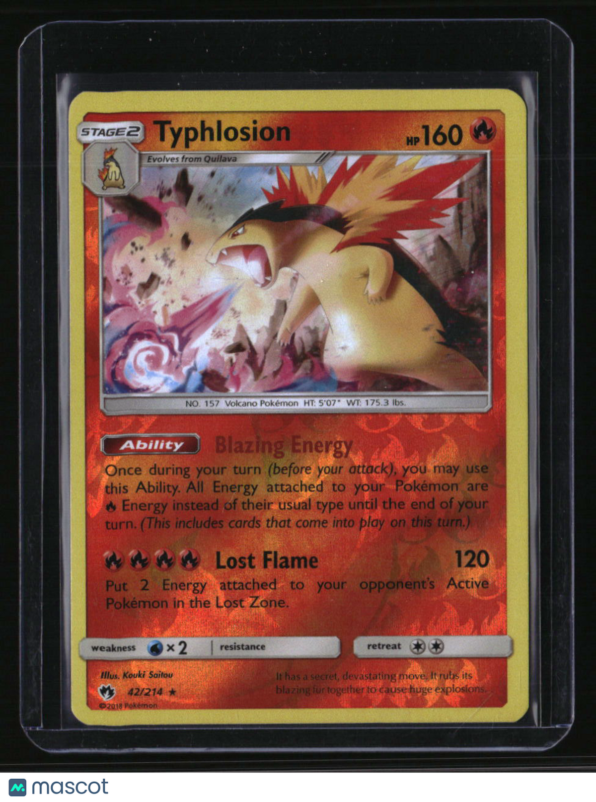 SM - Lost Thunder Typhlosion Reverse Holo