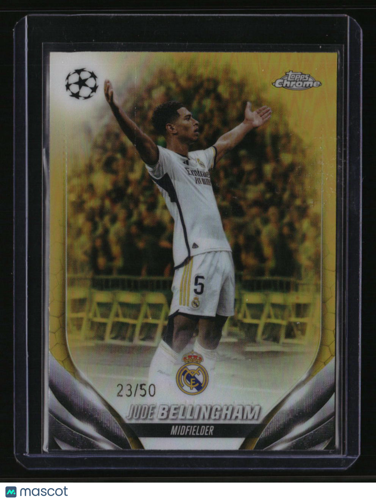 2023-24 Finest UEFA Club Competitions Jude Bellingham Gold Refractor #/50