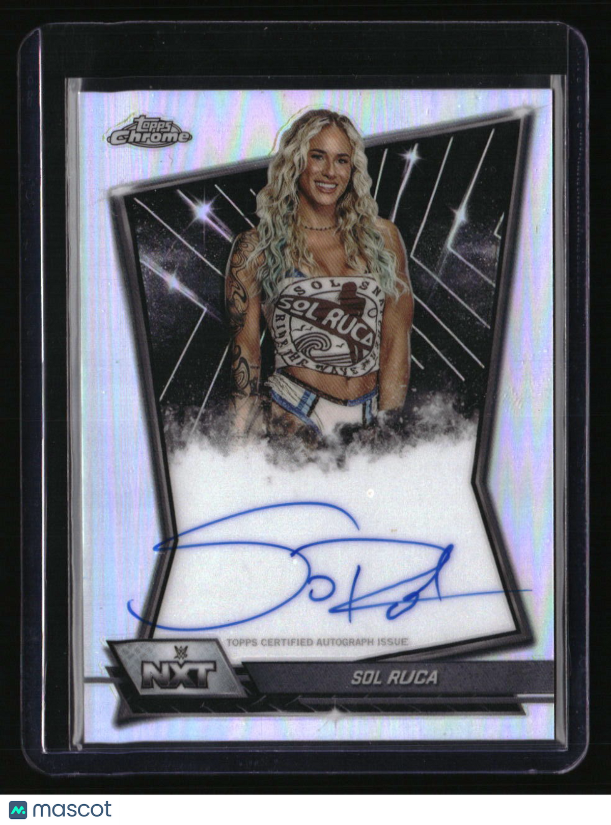 2026 Topps Chrome WWE Sol Ruca NXT Autographs Refractor