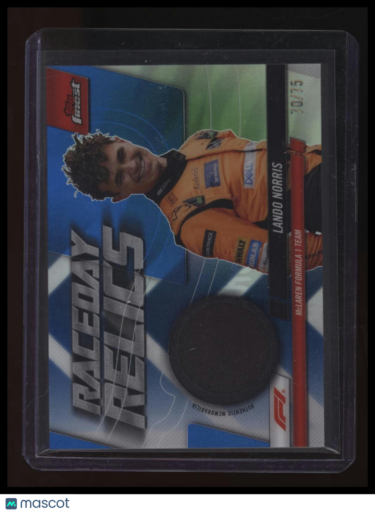 2024 Topps Finest Formula 1 Lando Norris Raceday Relics Blue #/75
