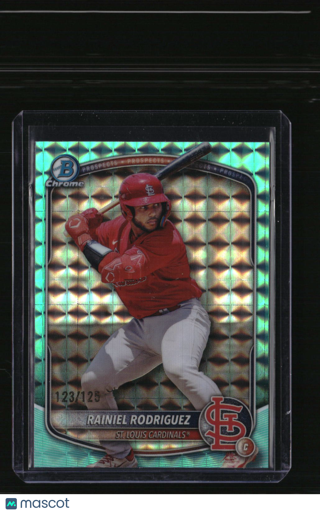 2025 Bowman Draft Rainiel Rodriguez Chrome Aqua Geometric #/125