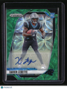 2024 Panini Prizm Xavier Legette Rookie Autographs Green Scope Prizm #/75