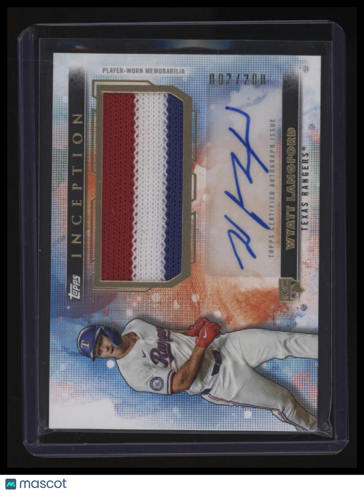 2024 Topps Inception Wyatt Langford Autographed Patch #/200