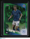 2025-26 Topps Chrome UEFA Club Competitions Kevin De Bruyne Green Lava #/99