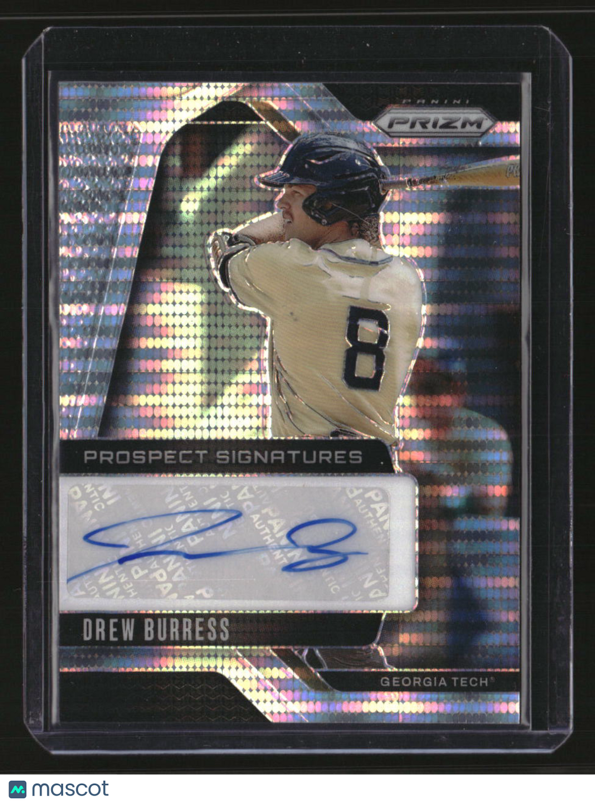 2025 Panini Prizm Drew Burress Prospect Signatures Pulsar Prizms #/199