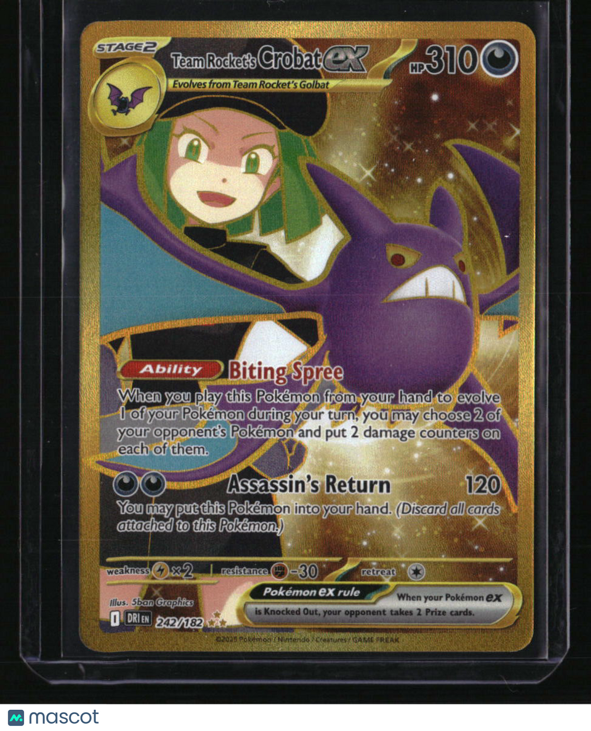 SV10: Destined Rivals Team Rocket's Crobat ex