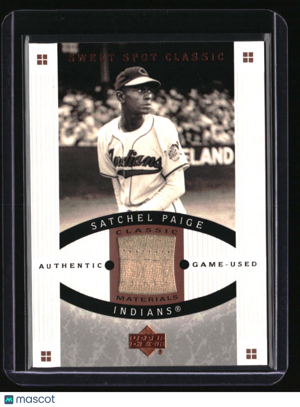 2005 Upper Deck Sweet Spot Classic Satchel Paige Materials