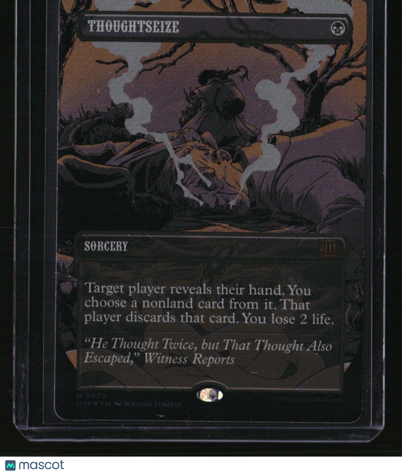 Outlaws of Thunder Junction: Breaking News Thoughtseize (Textured Foil Outlaws of Thunder Junction: Breaking News Thoughtseize (Textured Foil