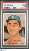 1957 Topps Sandy Koufax PSA 2.5