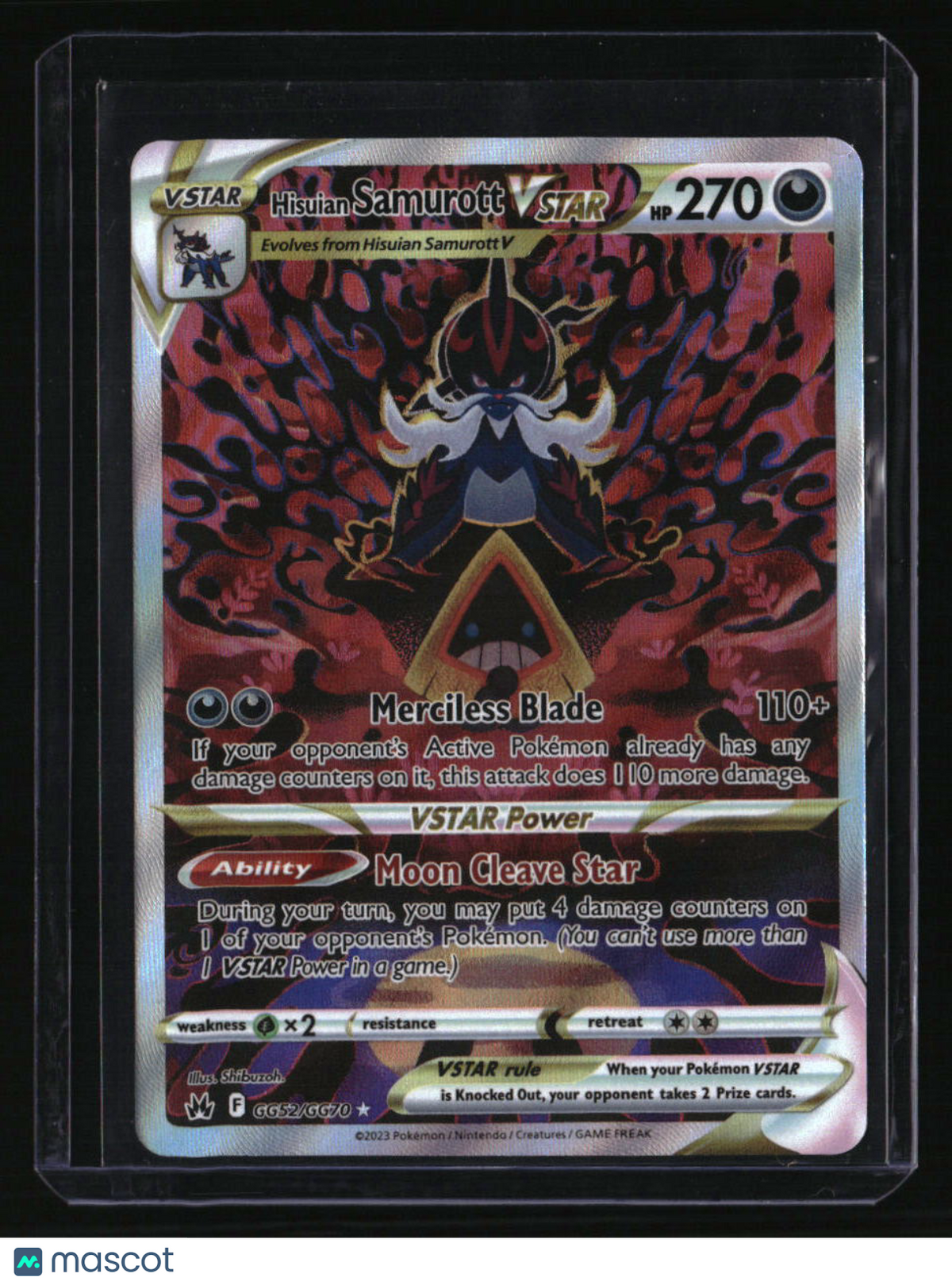 SWSH: Crown Zenith: Galarian Gallery Hisuian Samurott VSTAR