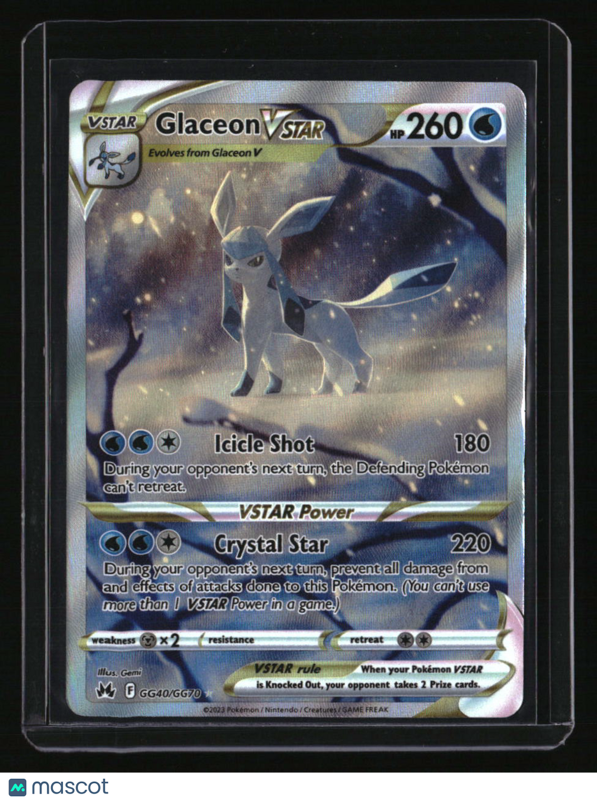 SWSH: Crown Zenith: Galarian Gallery Glaceon VSTAR