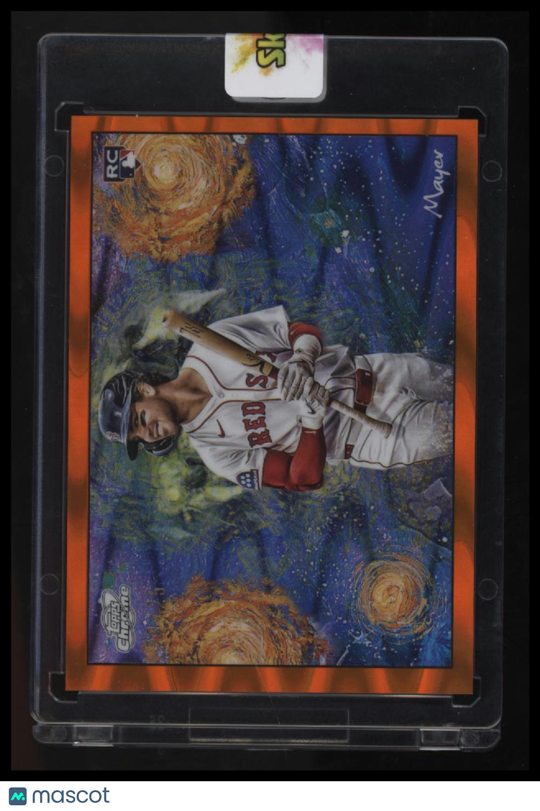 2025 Topps Chrome Cosmic Marcelo Mayer Stars in the Night Orange Galactic #/25