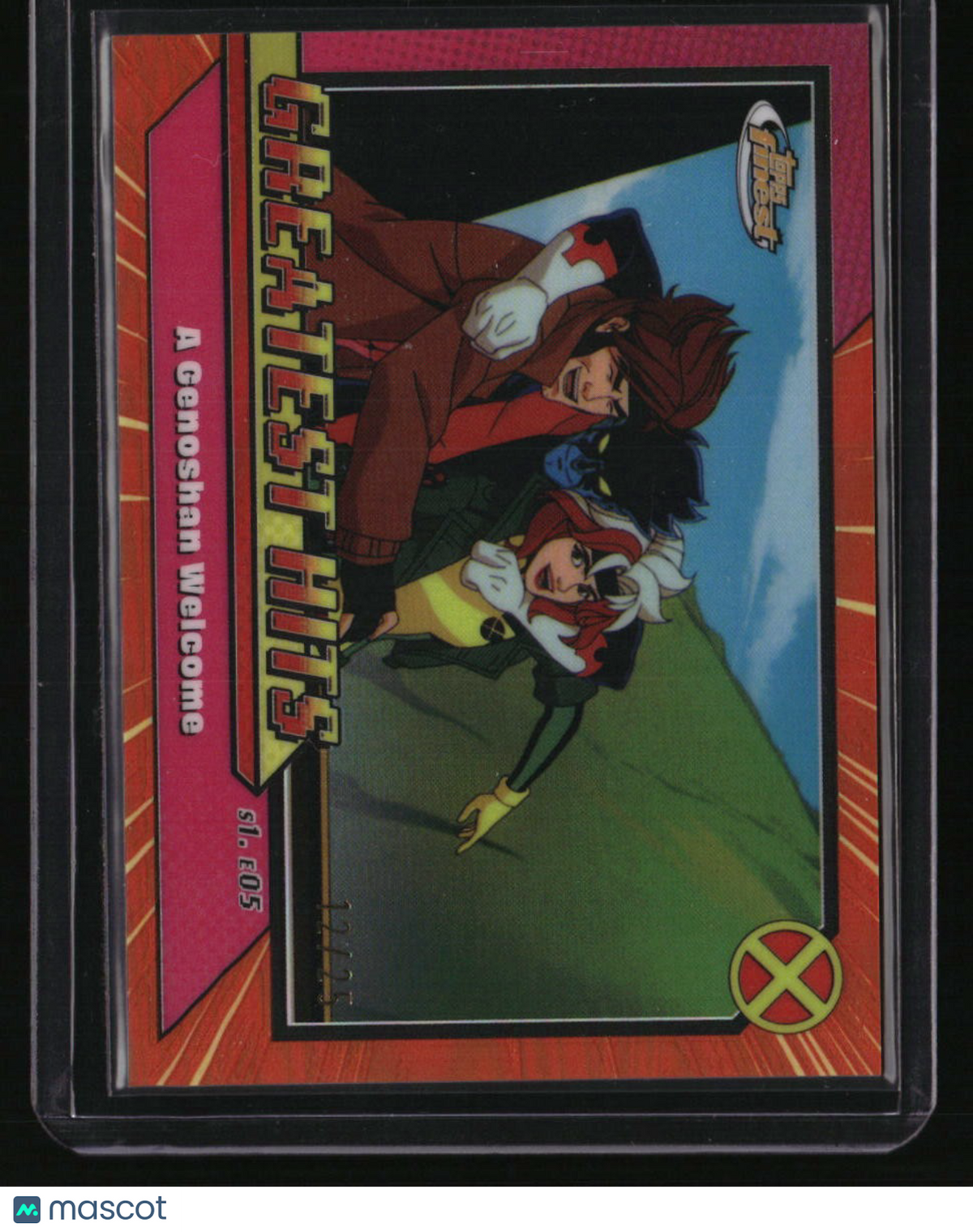 2025 Topps Finest X-Men '97 A Genoshan Welcome Greatest Hits Orange #/25