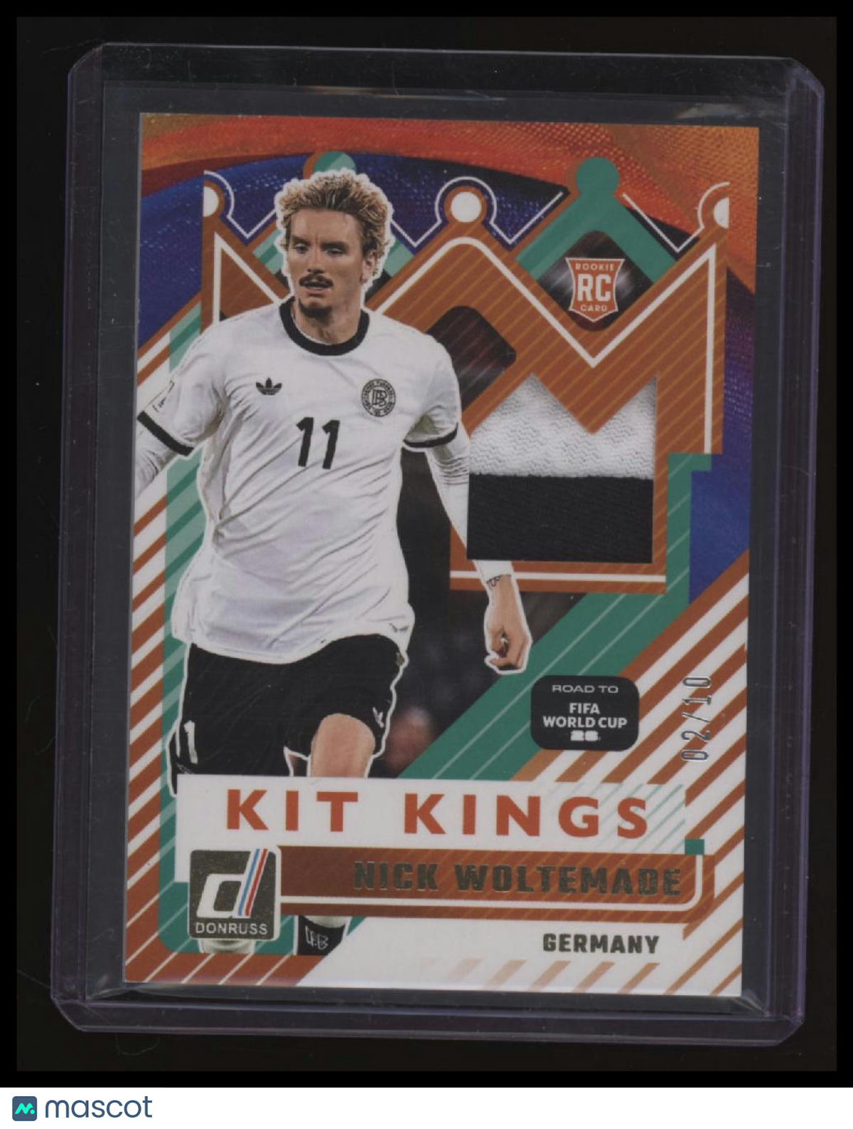 2025-26 Road To FIFA World Cup Nick Woltemade Kit Kings Gold #/10