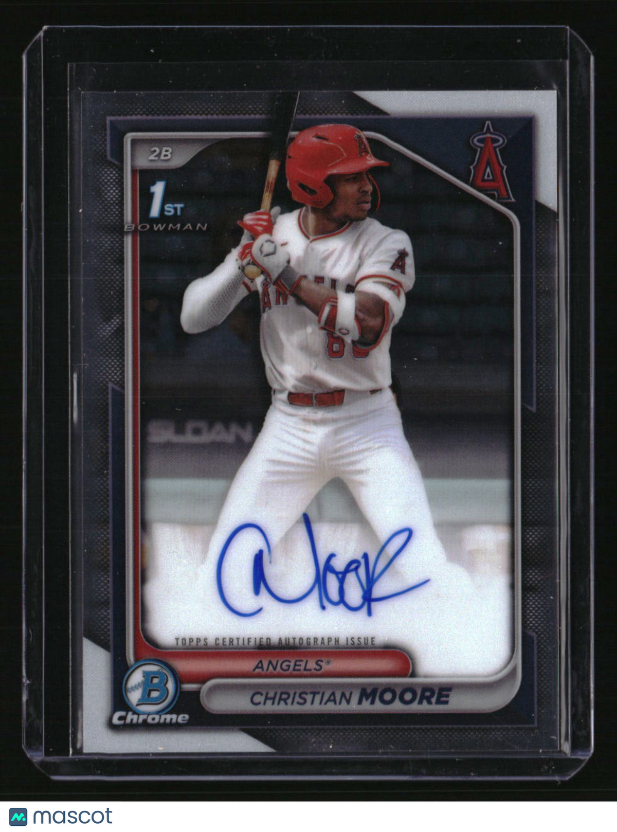 2024 Bowman Draft Christian Moore Chrome Prospect Autographs