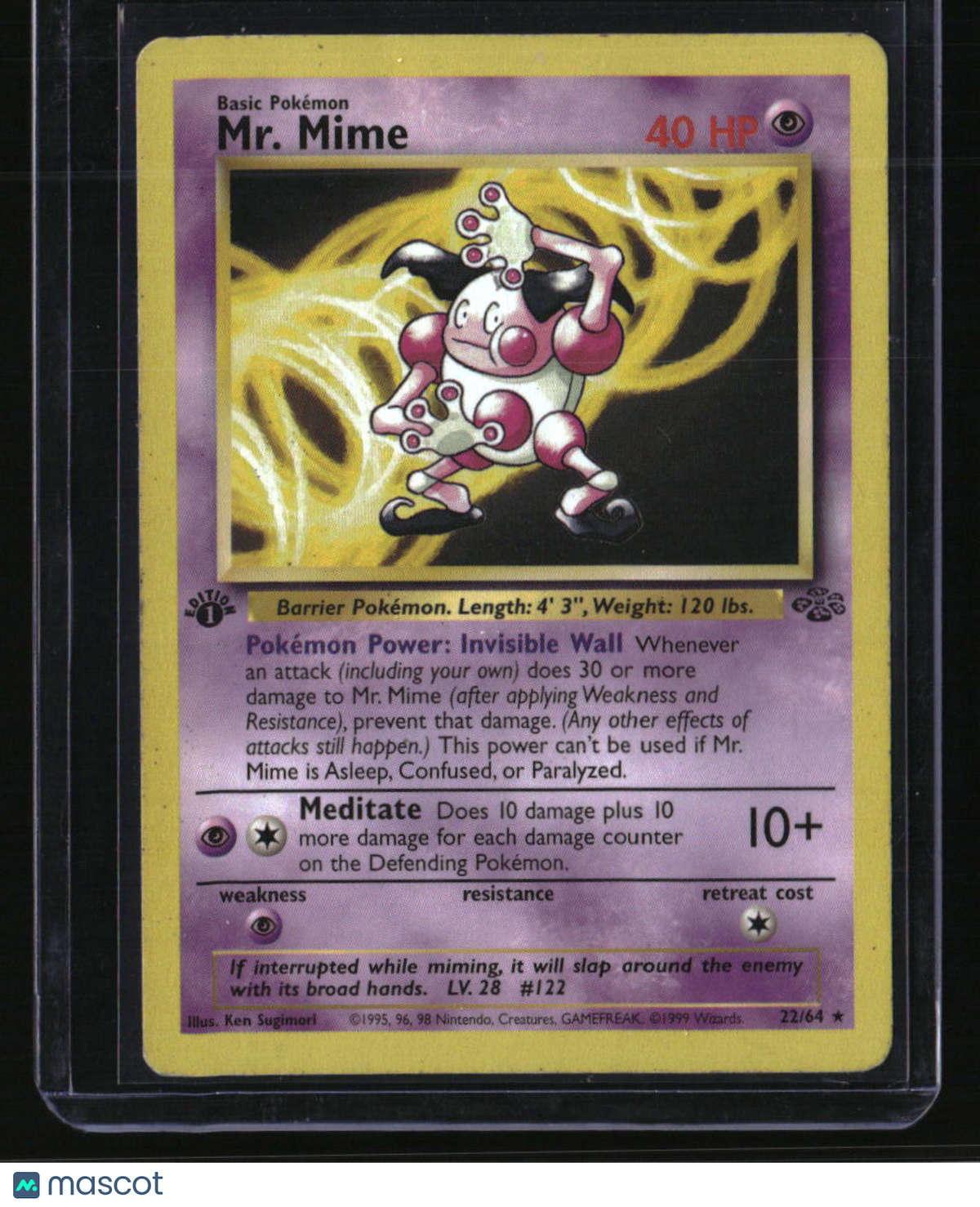 1st Edition Jungle Mr. Mime (22)