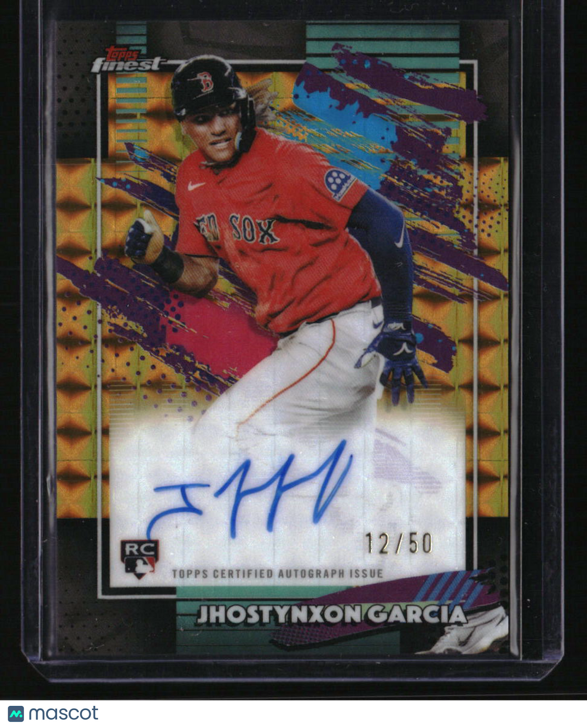 2026 Finest Jhostynxon Garcia Finest Autographs Gold Geometric Refractors #/50
