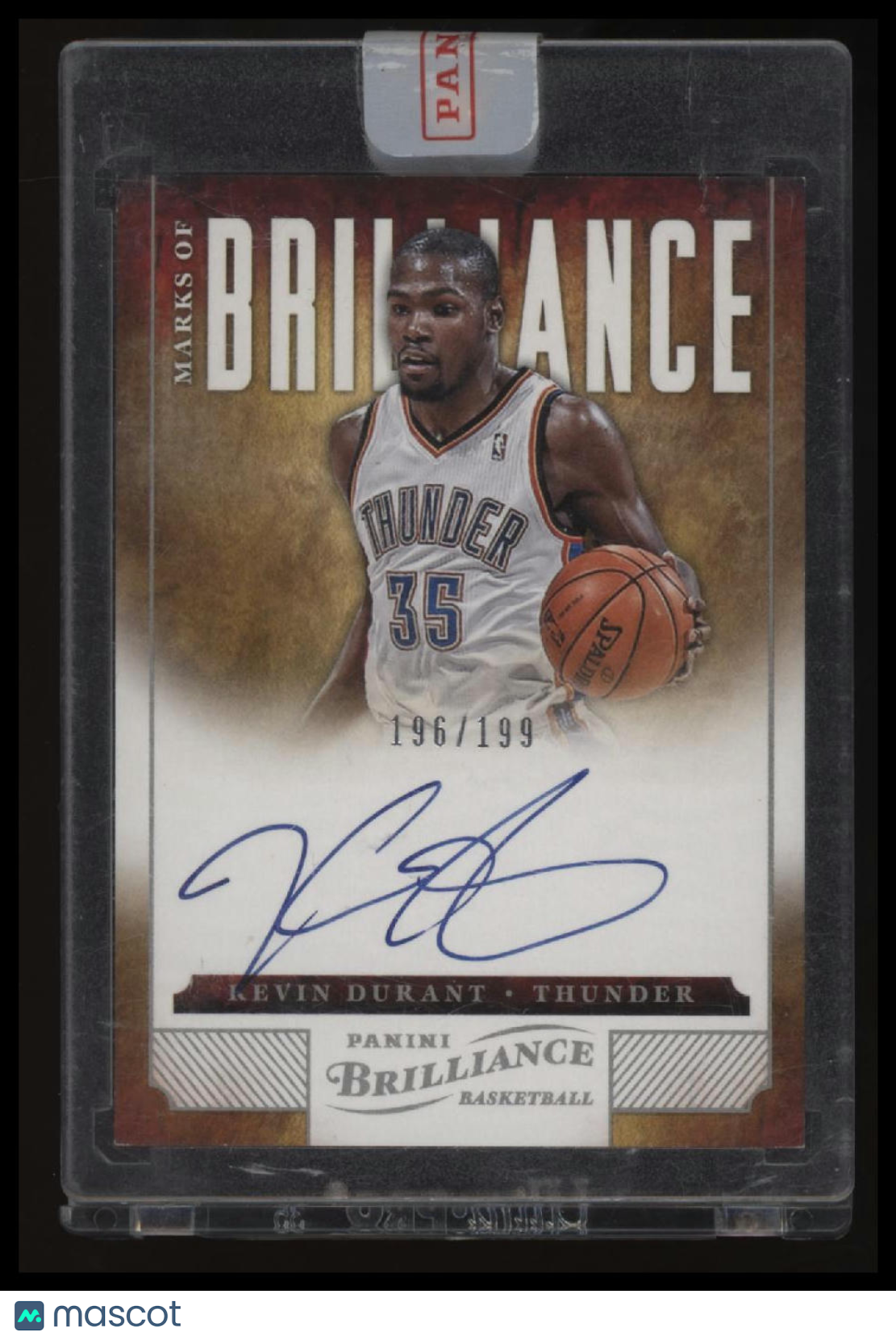 2012-13 Panini Brilliance Kevin Durant Marks of Brilliance #/199