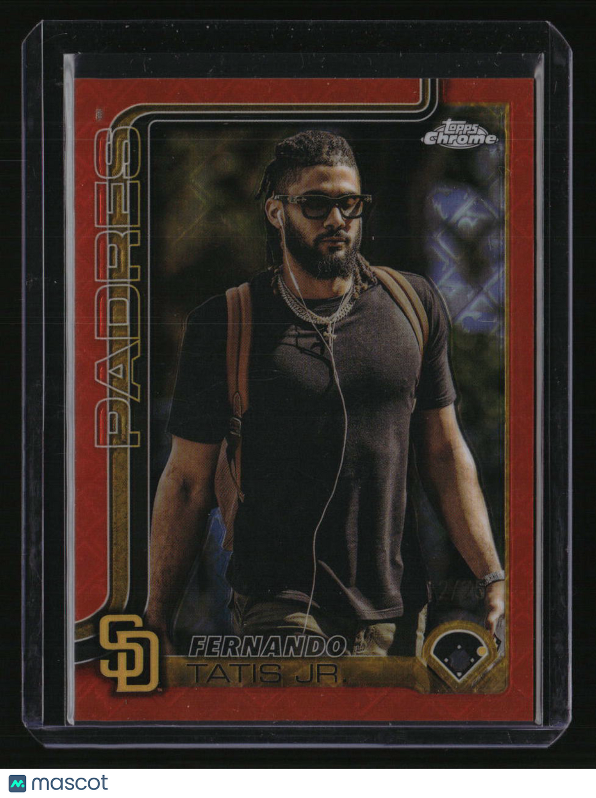 2025 Topps Chrome Logofractor Edition Fernando Tatis Jr. Orange Refractors #/25