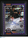 2026 Topps Chrome Jonah Tong Rookie Autographs Purple Geometric Refractor #/75