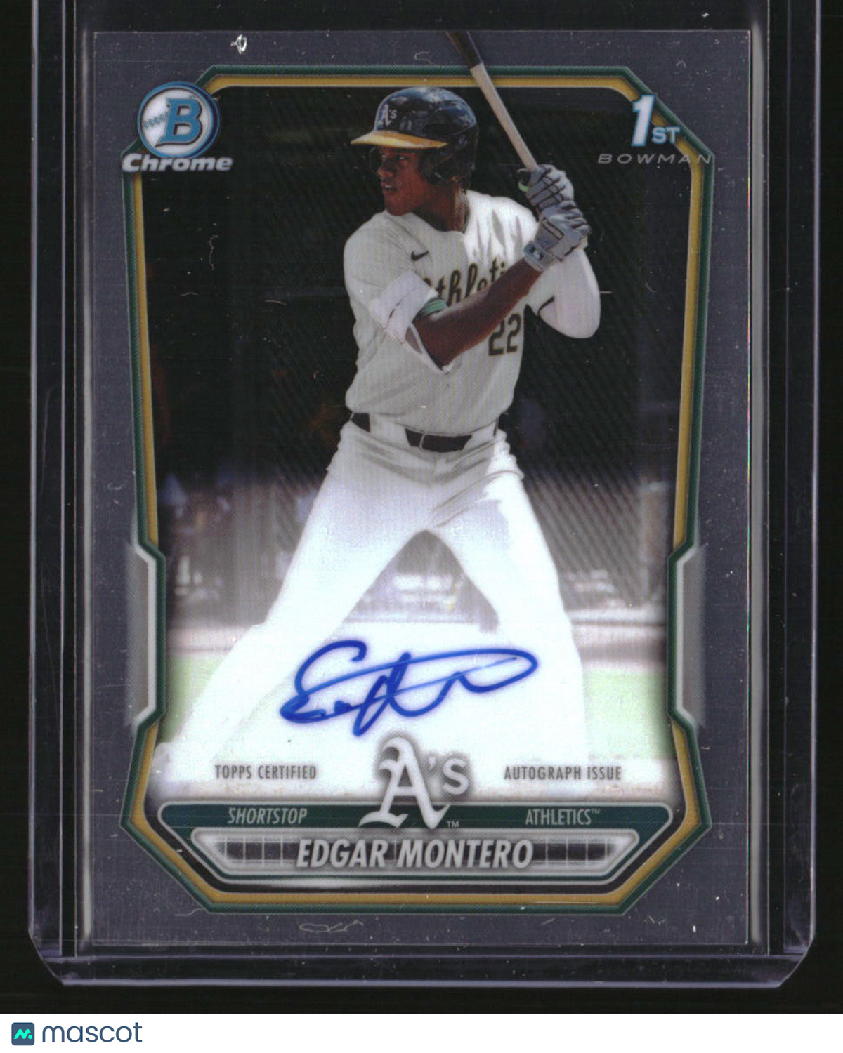 2026 Bowman Edgar Montero Chrome Prospect Autographs