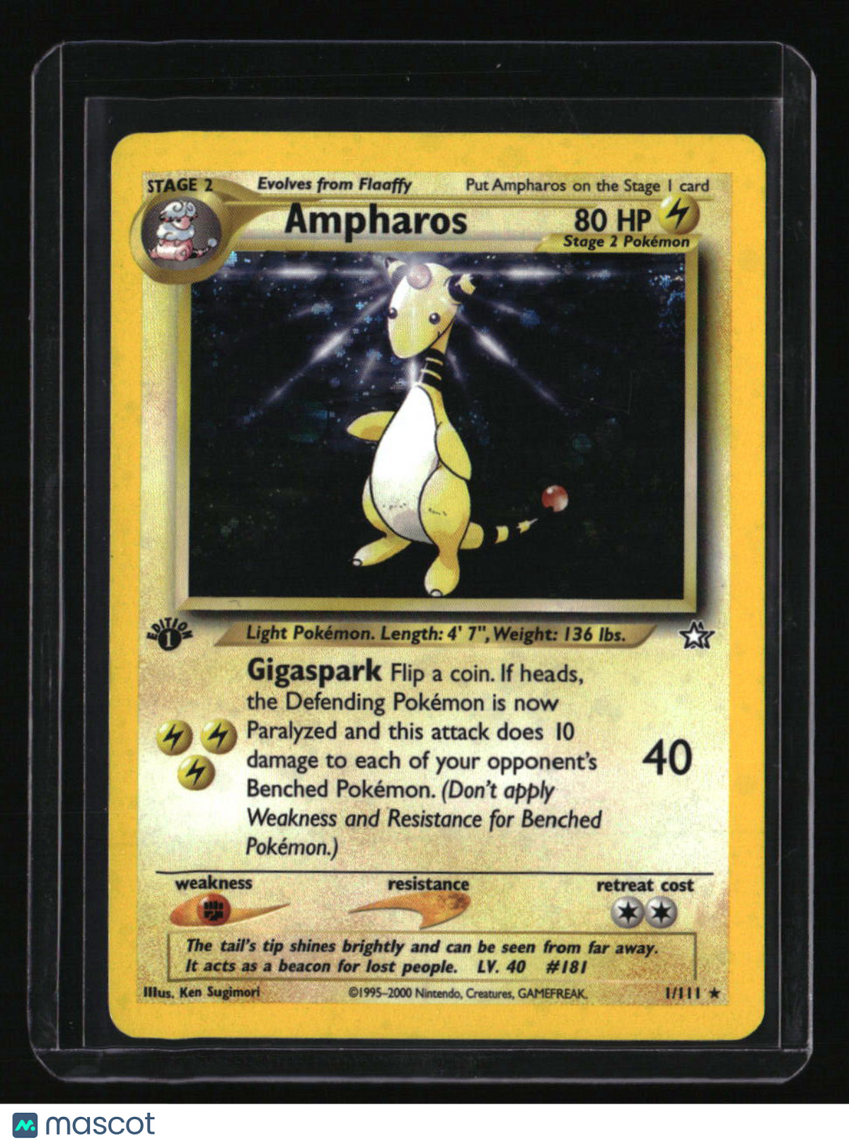 1st Edition Neo Genesis Ampharos