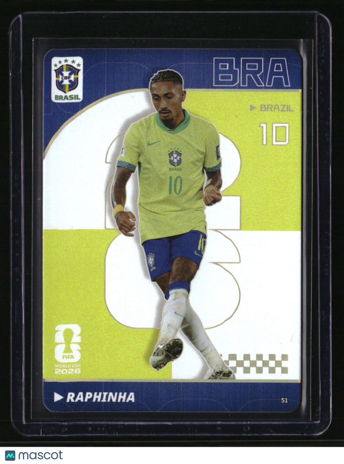 2026 Panini x Kayou FIFA World Cup 2026 Raphinha Thick Cards - Blue Prizm #/99