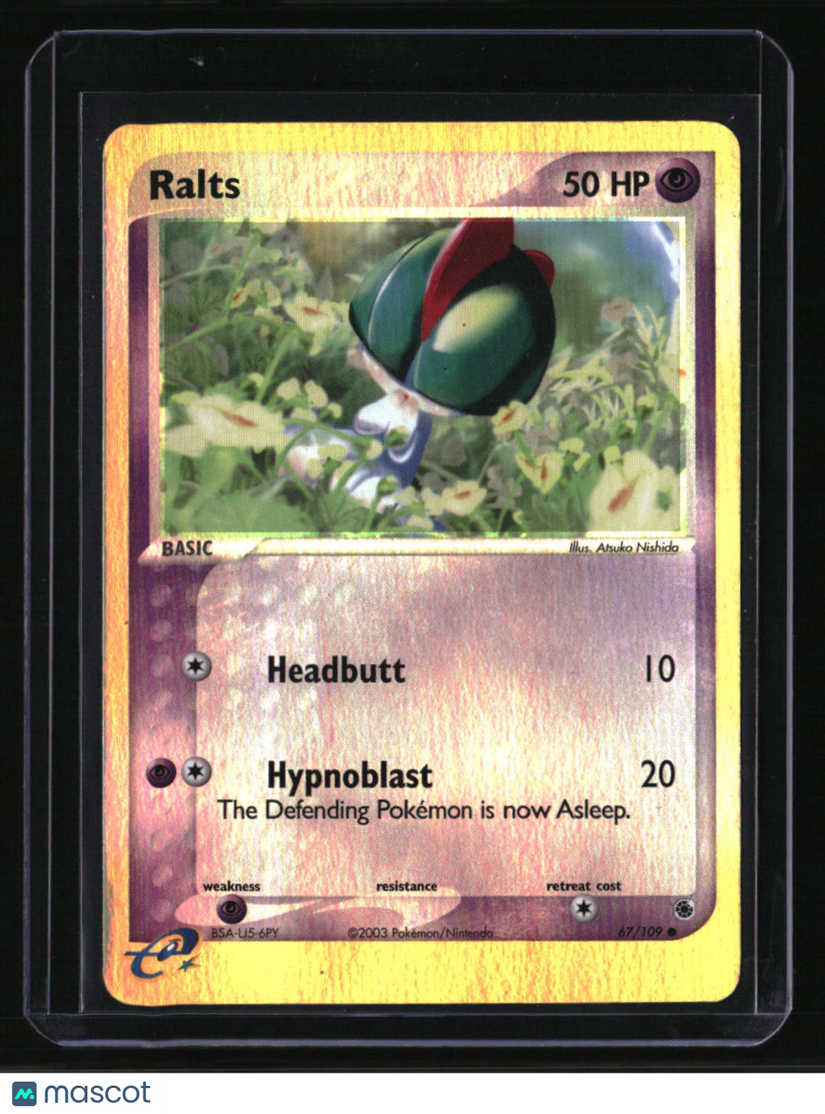 Ruby and Sapphire Ralts Reverse Holo