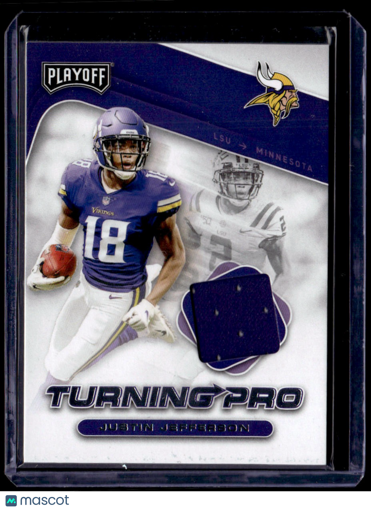 2020 Panini Playoff Justin Jefferson Turning Pro Memorabilia