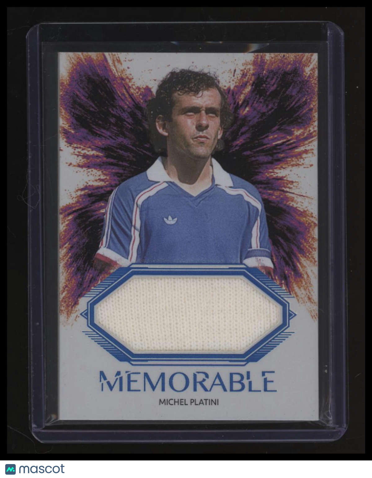 2026 Futera World Football Unbreakable Michel Platini Memorable Blue #/8