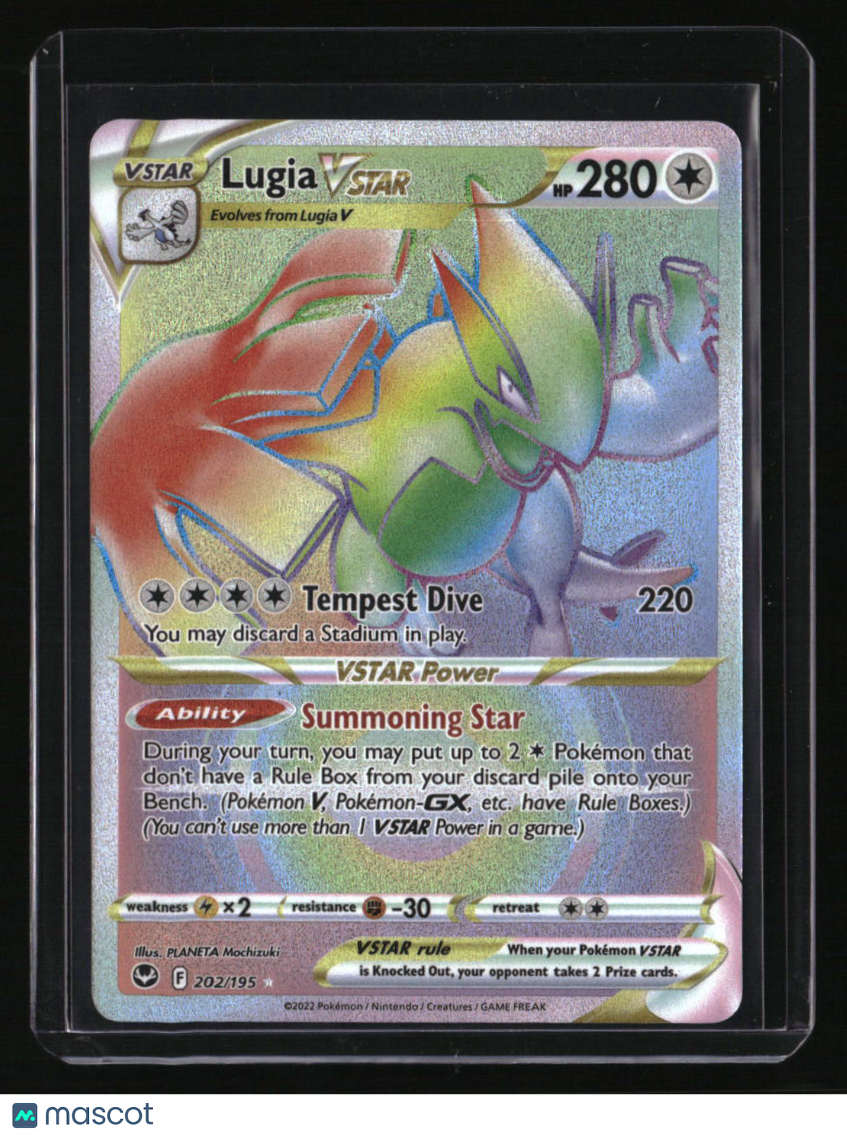 SWSH12: Silver Tempest Lugia VSTAR (Secret) (202)
