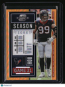2020 Panini Contenders Optic J.J. Watt Orange #/50 Season Ticket
