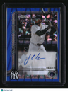 2025 Topps Chrome Update J.C. Escarra Chrome Update Auto Blue RayWave #/150