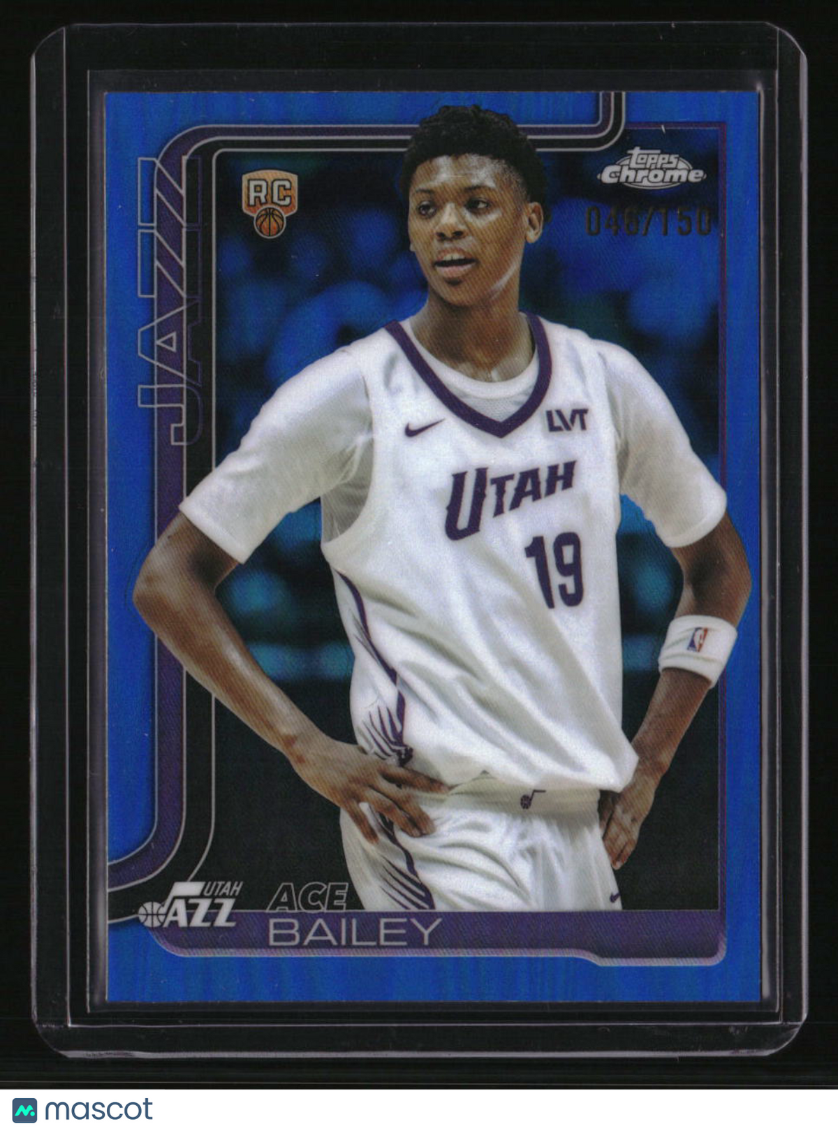 2025-26 Topps Chrome Ace Bailey Blue Refractor #/150