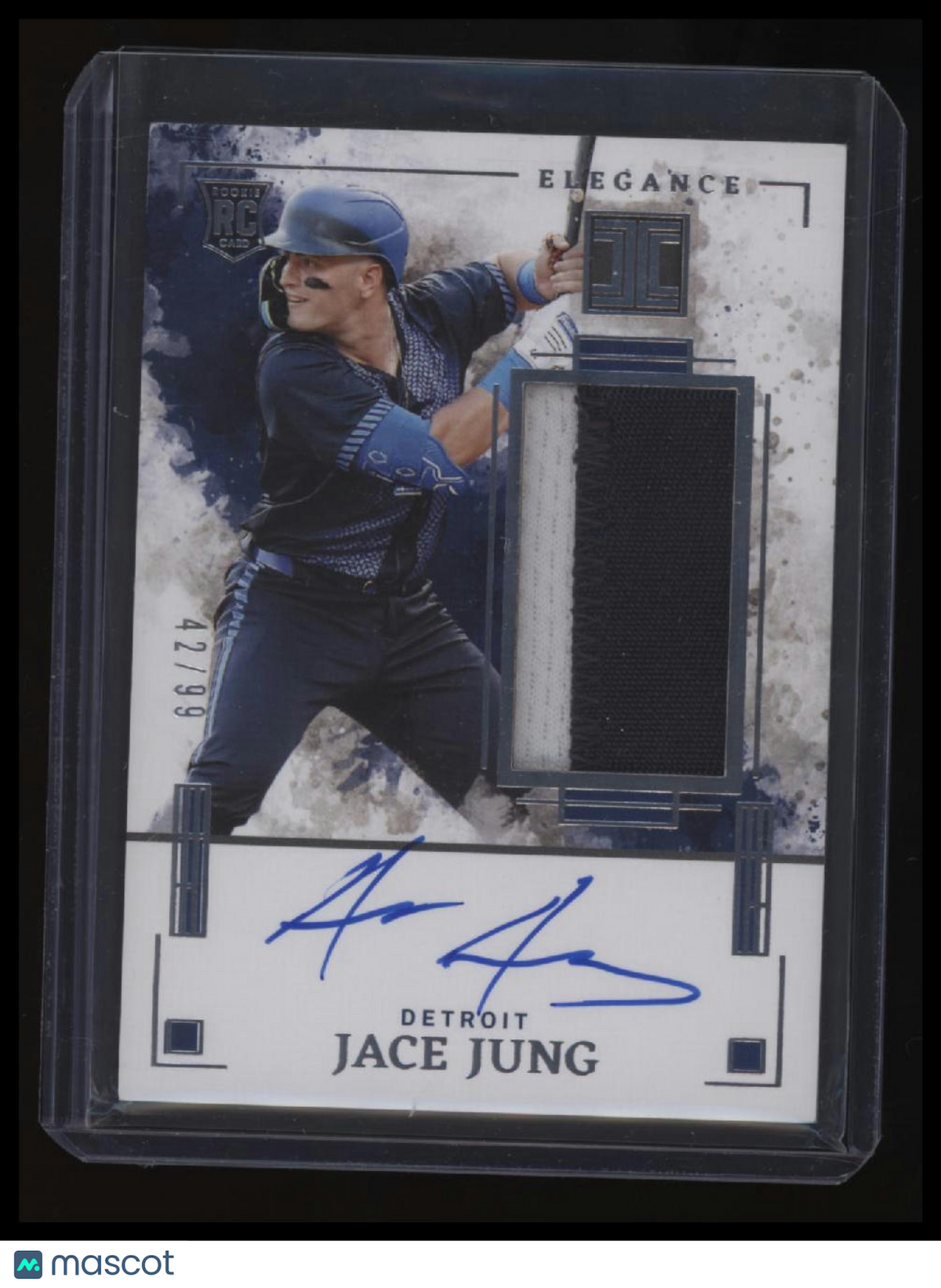 2025 Panini Impeccable Jace Jung Elegnace Rookie Patch Autograph #/99