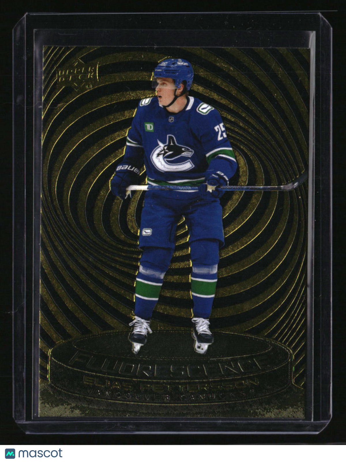 2025-26 Upper Deck Elias Pettersson Fluorescence Gold #/150