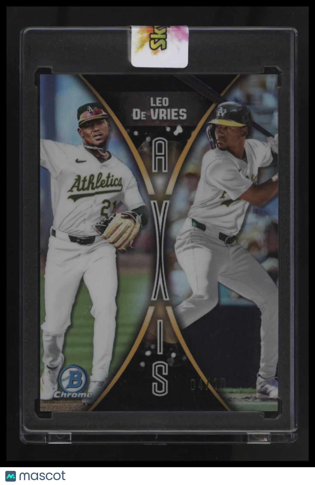 2025 Bowman Draft Leo De Vries Axis Black Refractor #/10