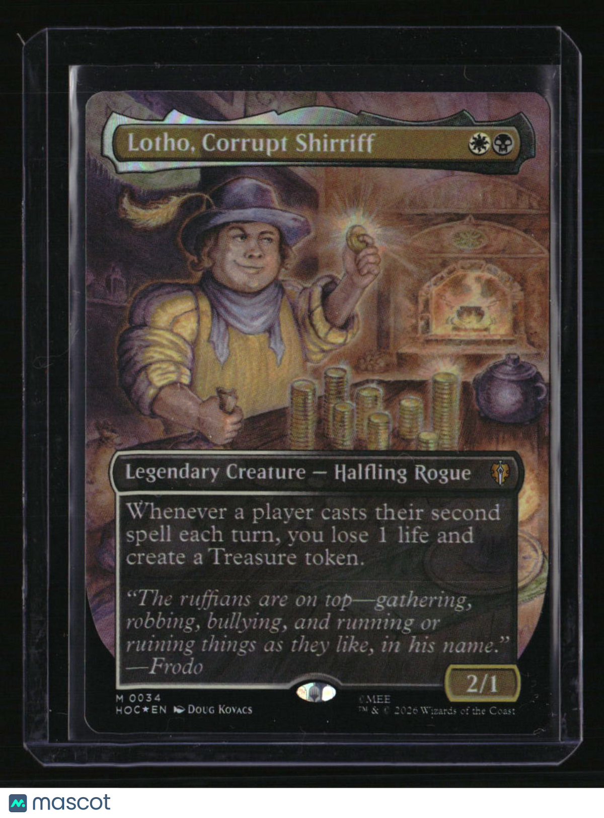 The Hobbit: Eternal-Legal Lotho, Corrupt Shirriff (Borderless) Foil
