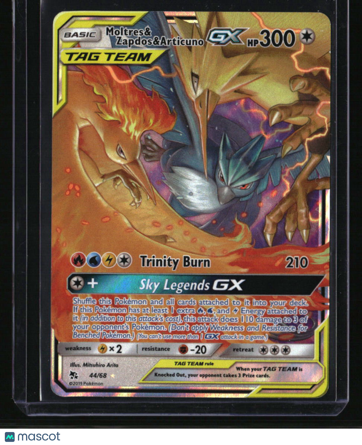 Hidden Fates Moltres & Zapdos & Articuno GX